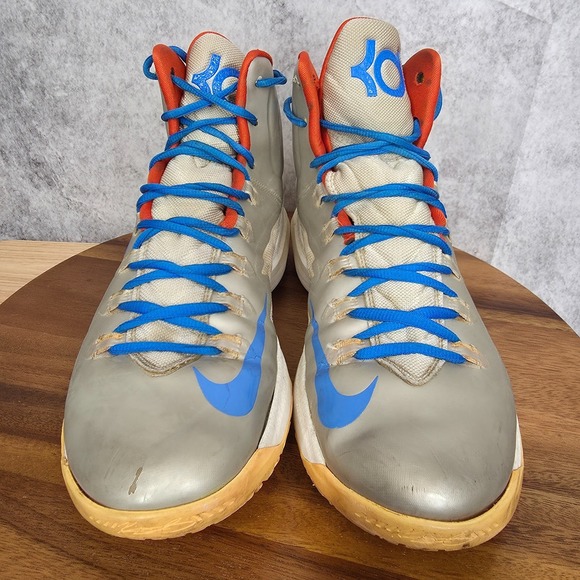 Nike KD 5 Birch Basketball Shoes Men 11 Blue Sail Team Orange Sneakers 554988200 main image 6